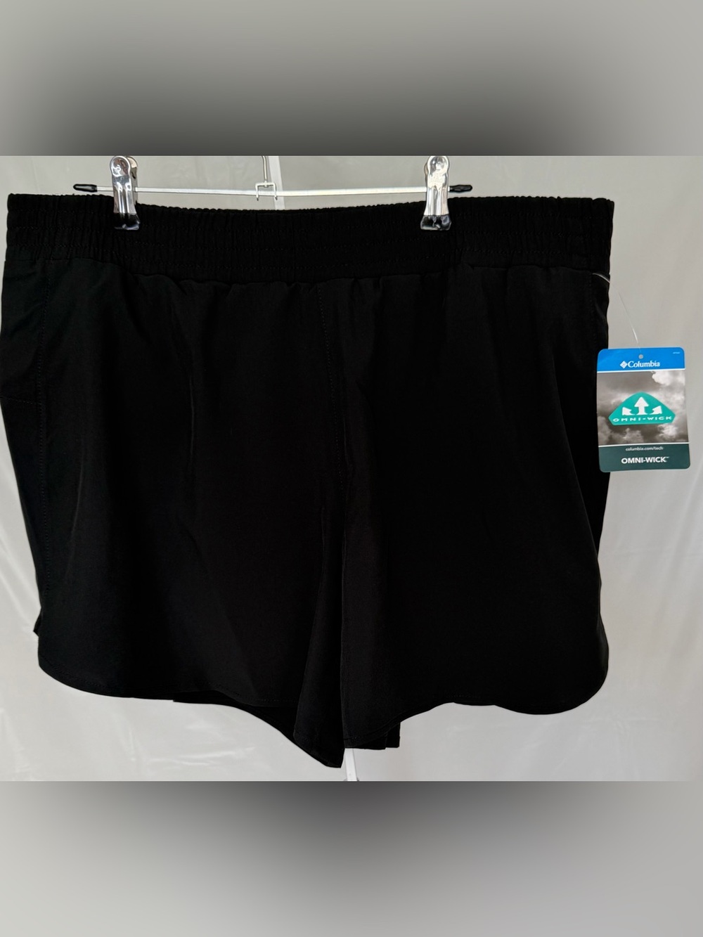 Columbia Omni Wick Athletic Shorts Black Large Active Running NWT